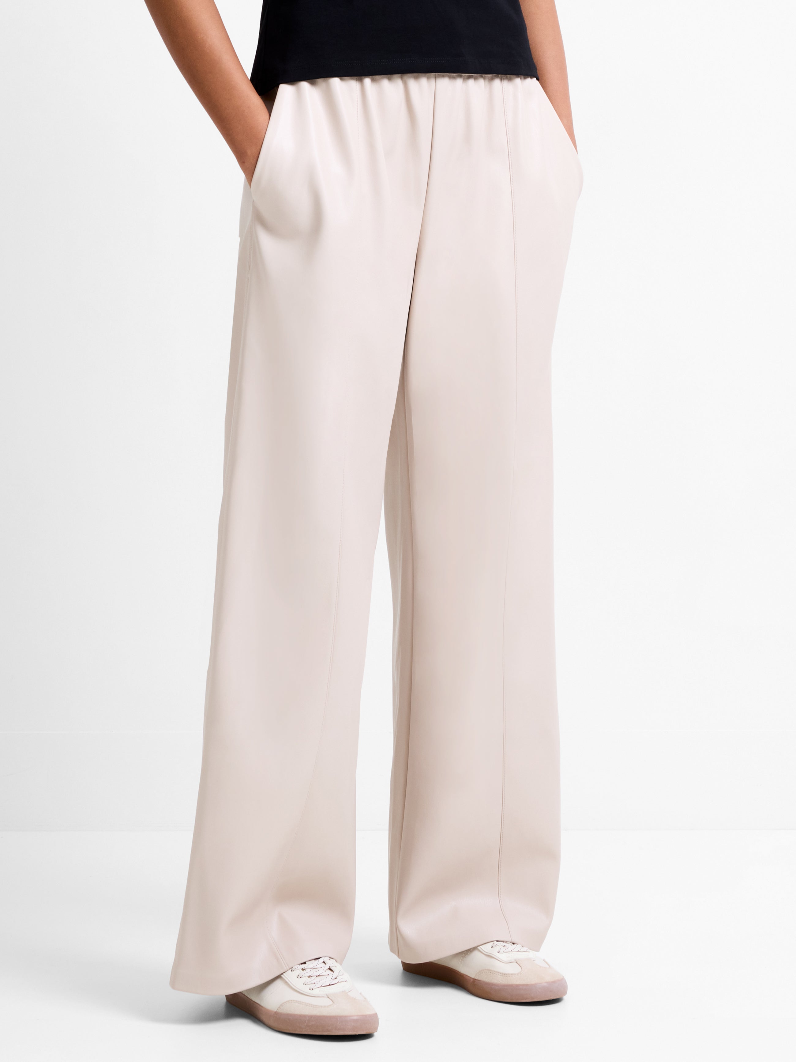 Tasher PU Wide Leg Trousers