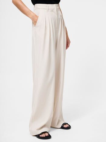 Imola Tailored Triple Pleat Wide Leg Trousers