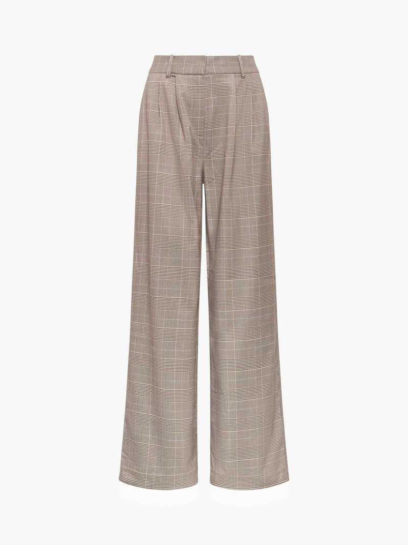 Chester Check Wide Leg Trousers