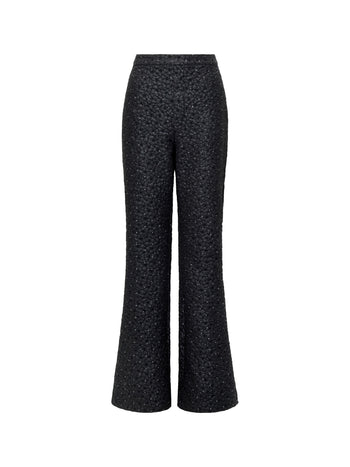 Yelena Jacquard Diamante Flared Trousers