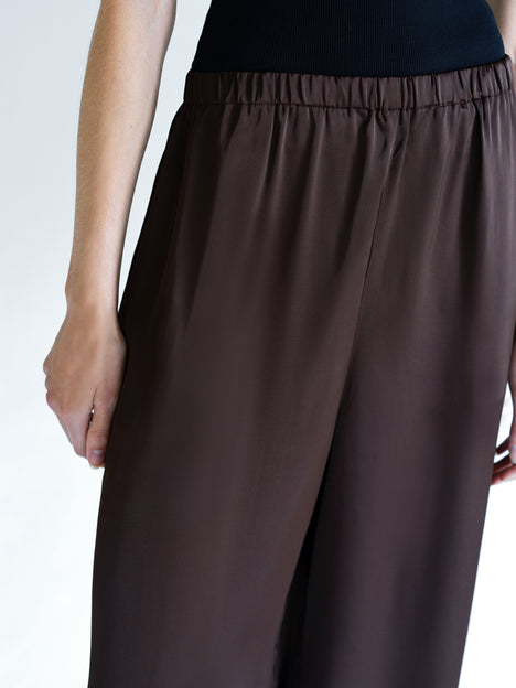 Bernadetta Satin Wide Leg Trousers