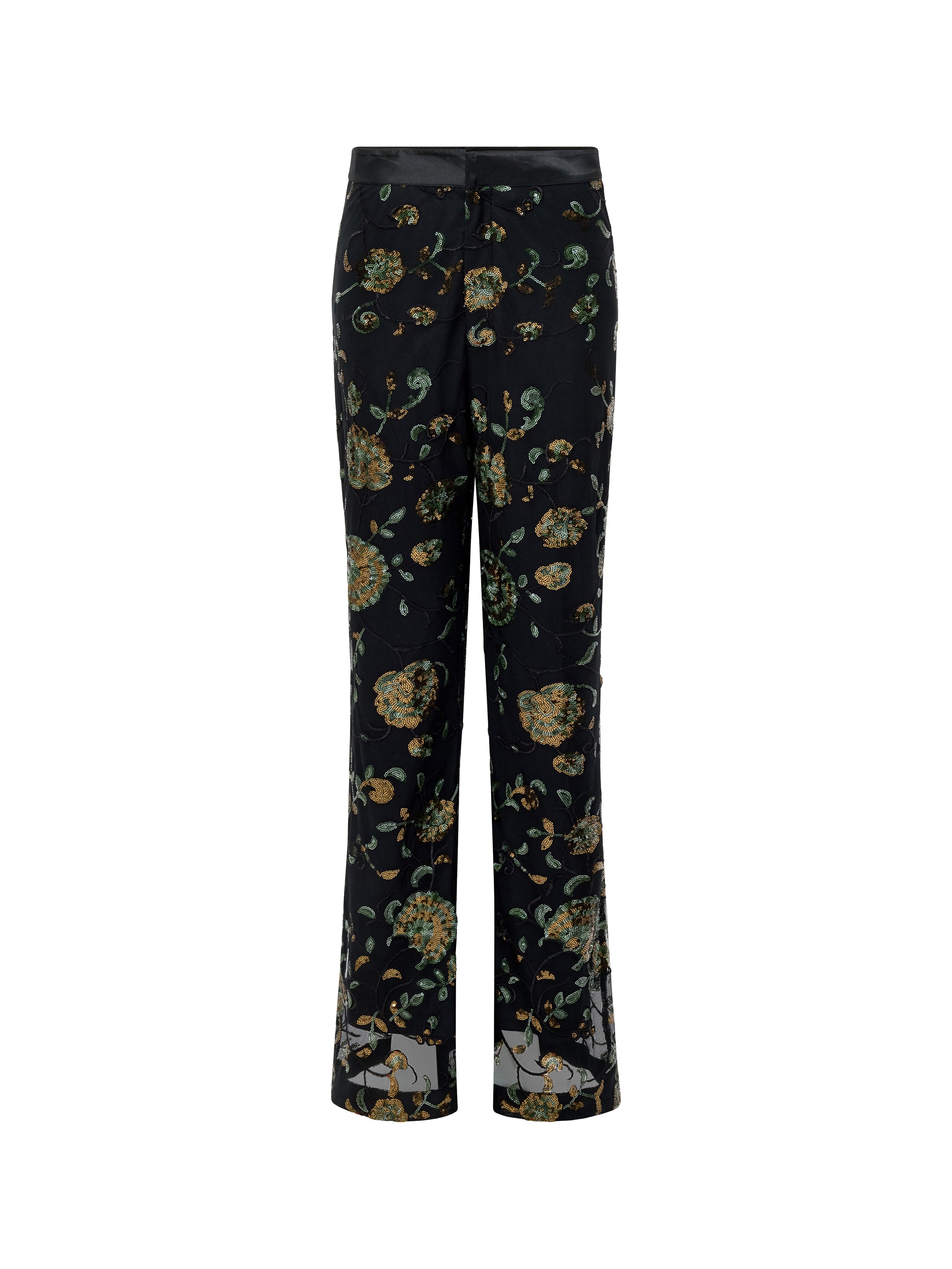 Roshene Sequin Flare Trousers