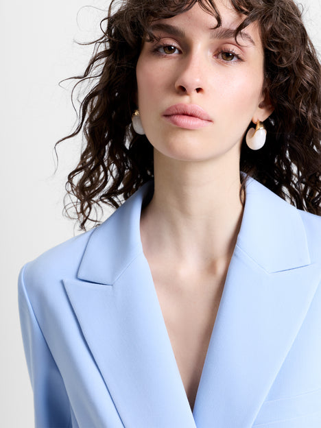 Sammie Tailored Light Blue Double Breasted Blazer