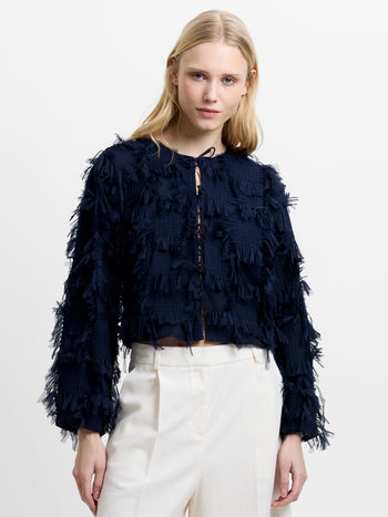 Millie Hyper Texture Navy Jacket
