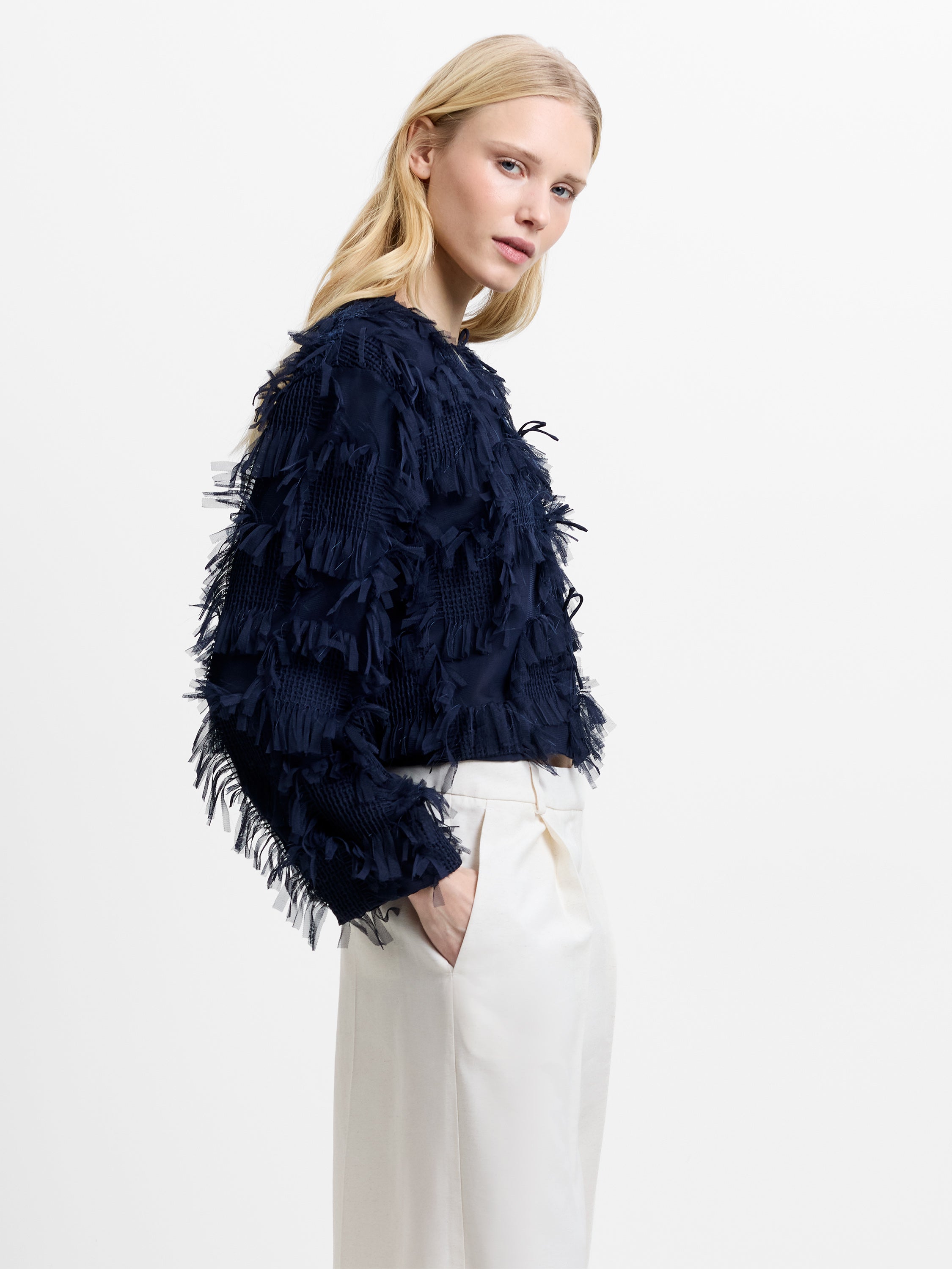 Millie Hyper Texture Navy Jacket