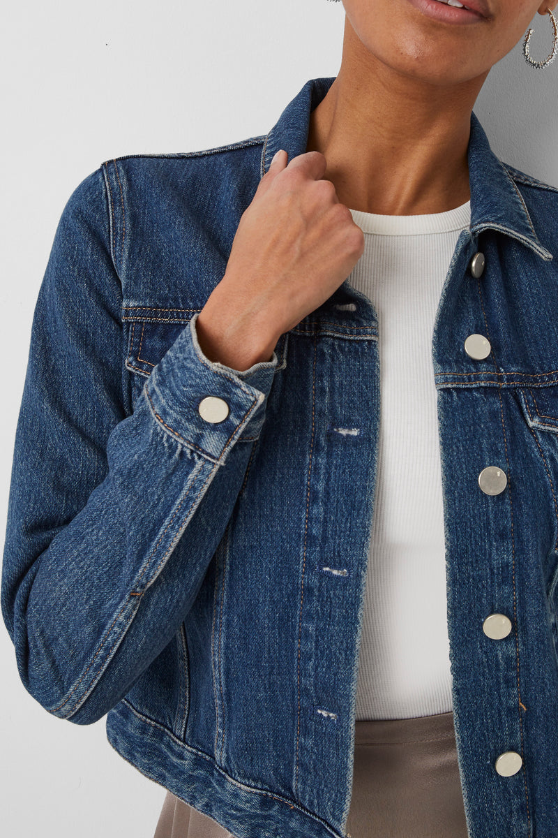 Macee Micro Western Denim Jacket