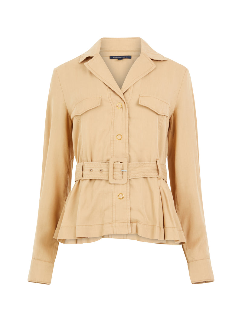 Elkie Twill Belted Jacket