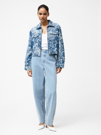 Charlotte Denim Jacquard Jacket