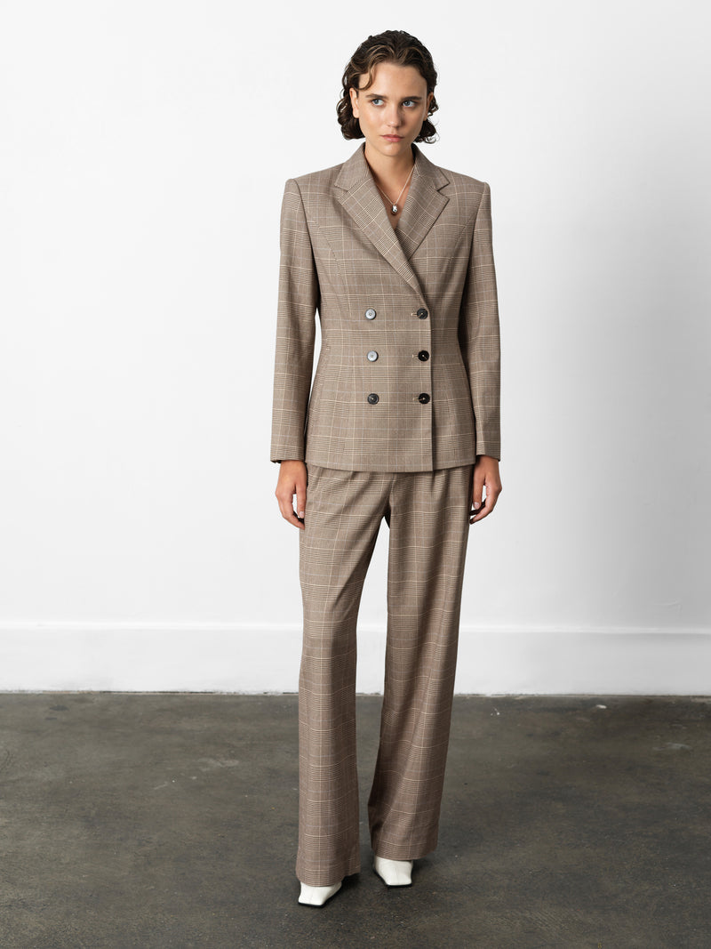 Chester Check Cinched Blazer