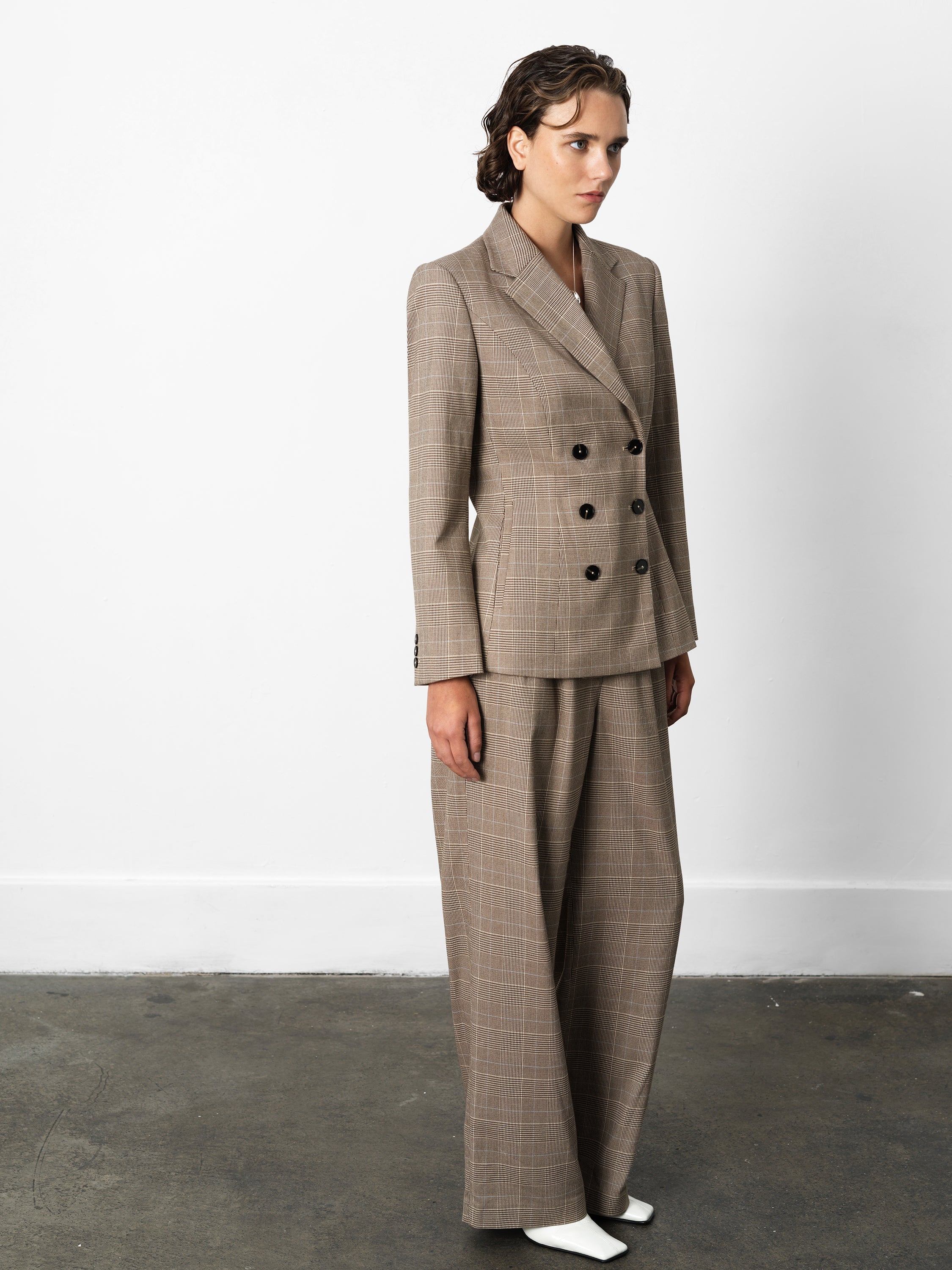 Chester Check Cinched Blazer