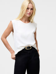 Polly Plains Capped Top