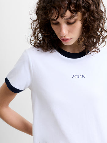 Cotton Jolie Graphic Ringer T-Shirt