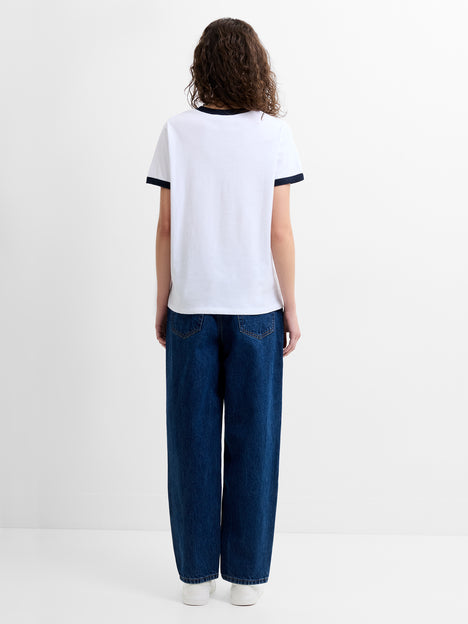 Cotton Jolie Graphic Ringer T-Shirt
