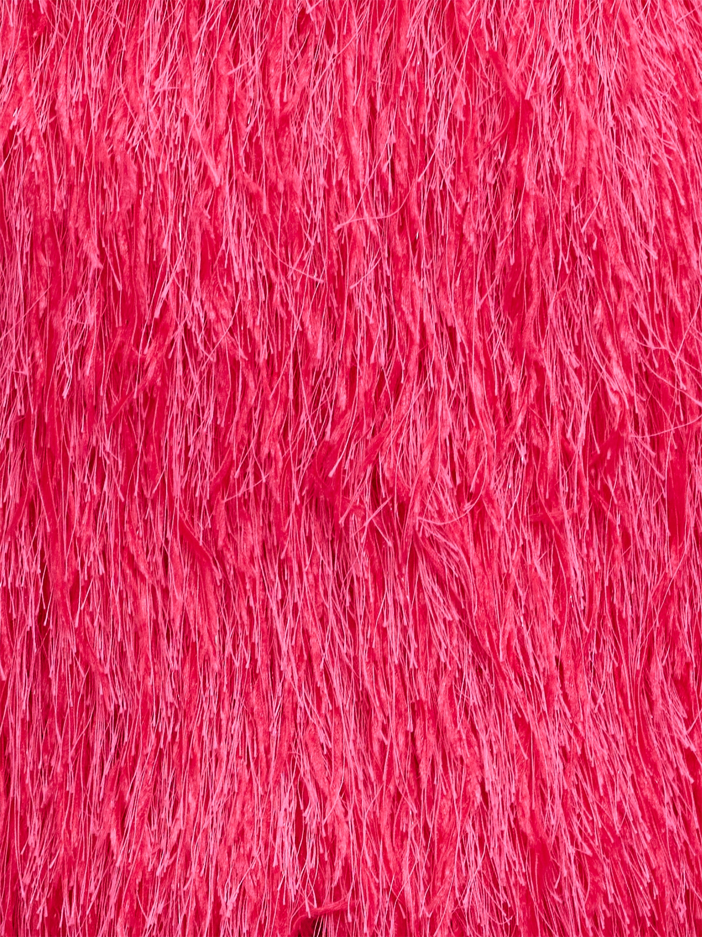 Sonia Textured Strappy Pink Crop Top