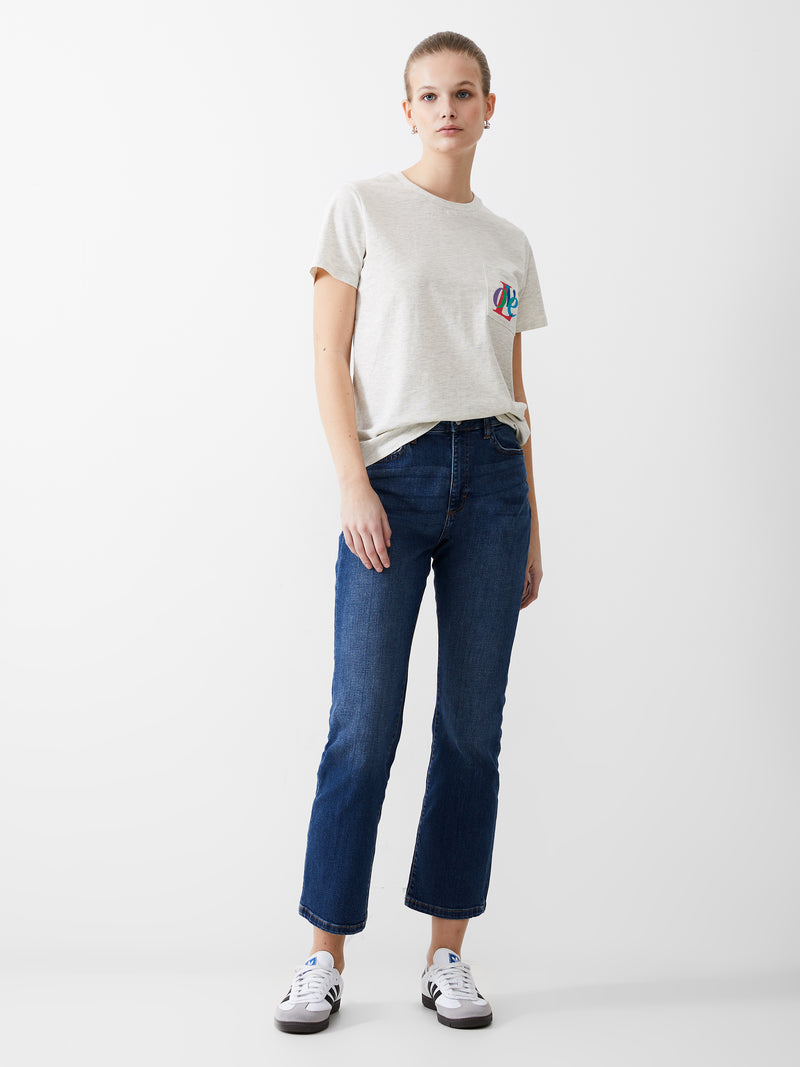 Love Embroidered Pocket T-Shirt