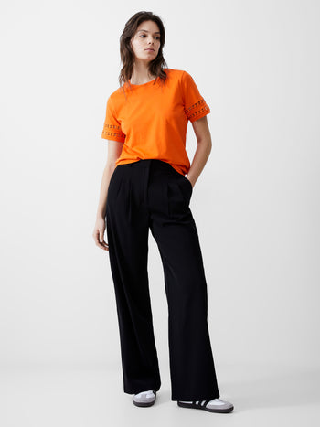 Crochet Trim T-Shirt