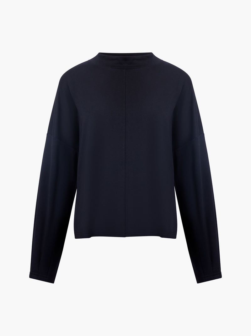 Turtleneck Cut Long Sleeve Top