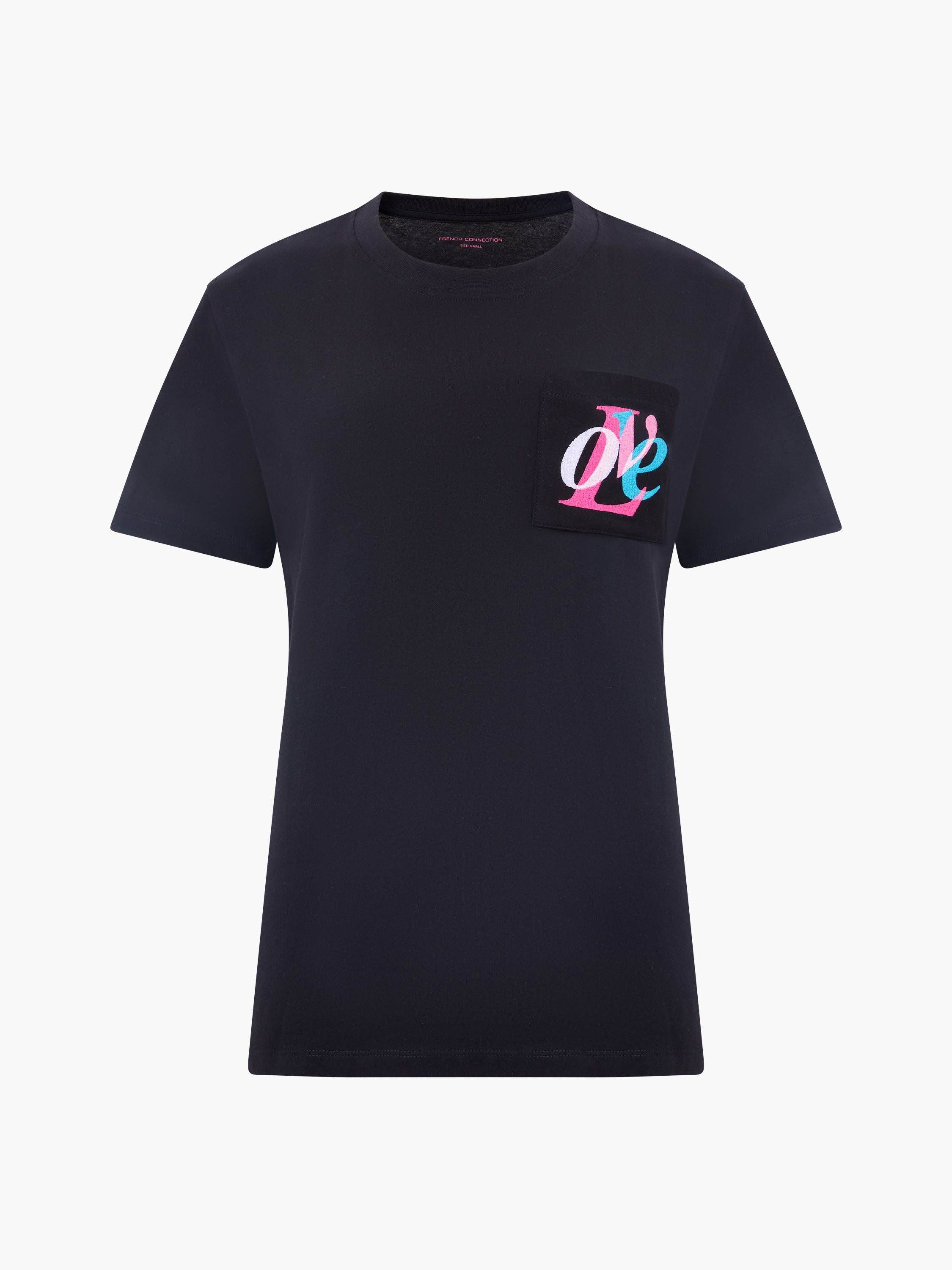 Love Embroidered Pocket T-Shirt