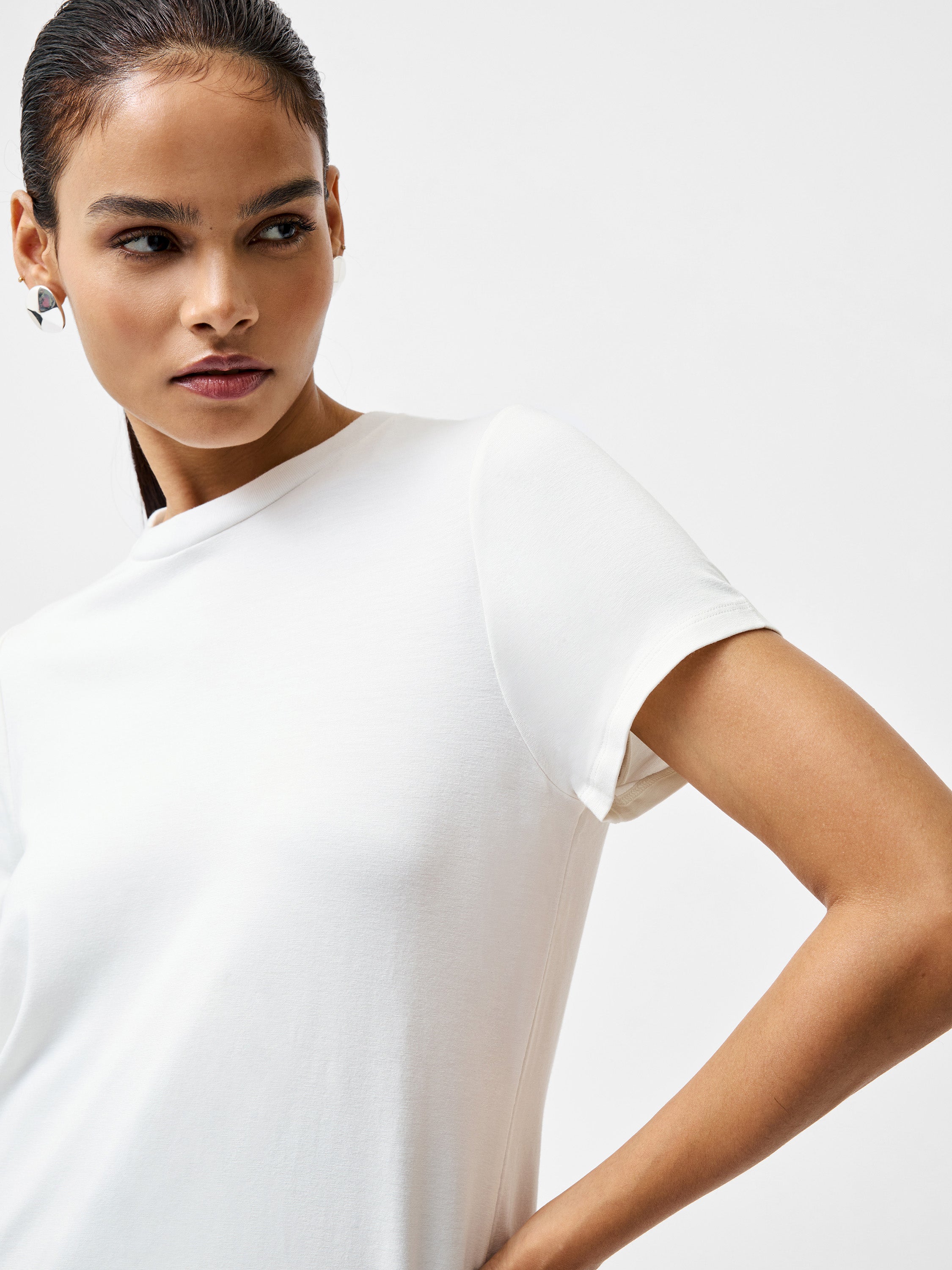 Justine Jersey Back Ruching T-Shirt