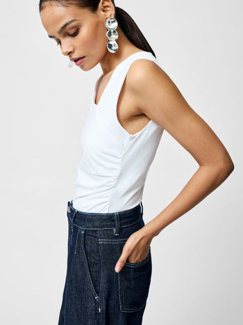 Rallie Gathered Asymmetric Bodysuit