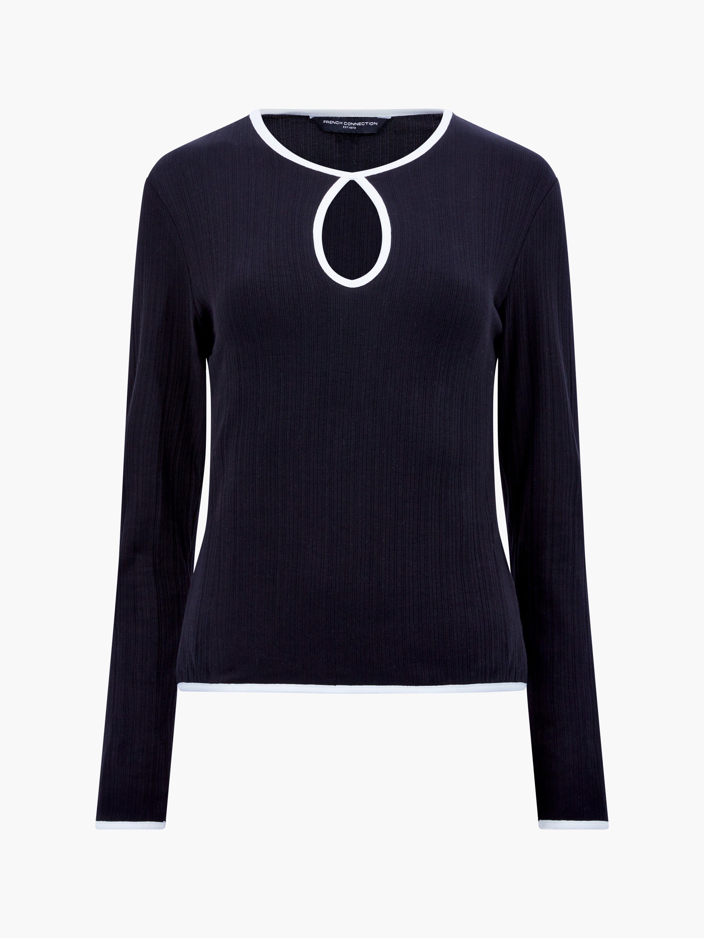 Sasia Rib Contrast Binding Top