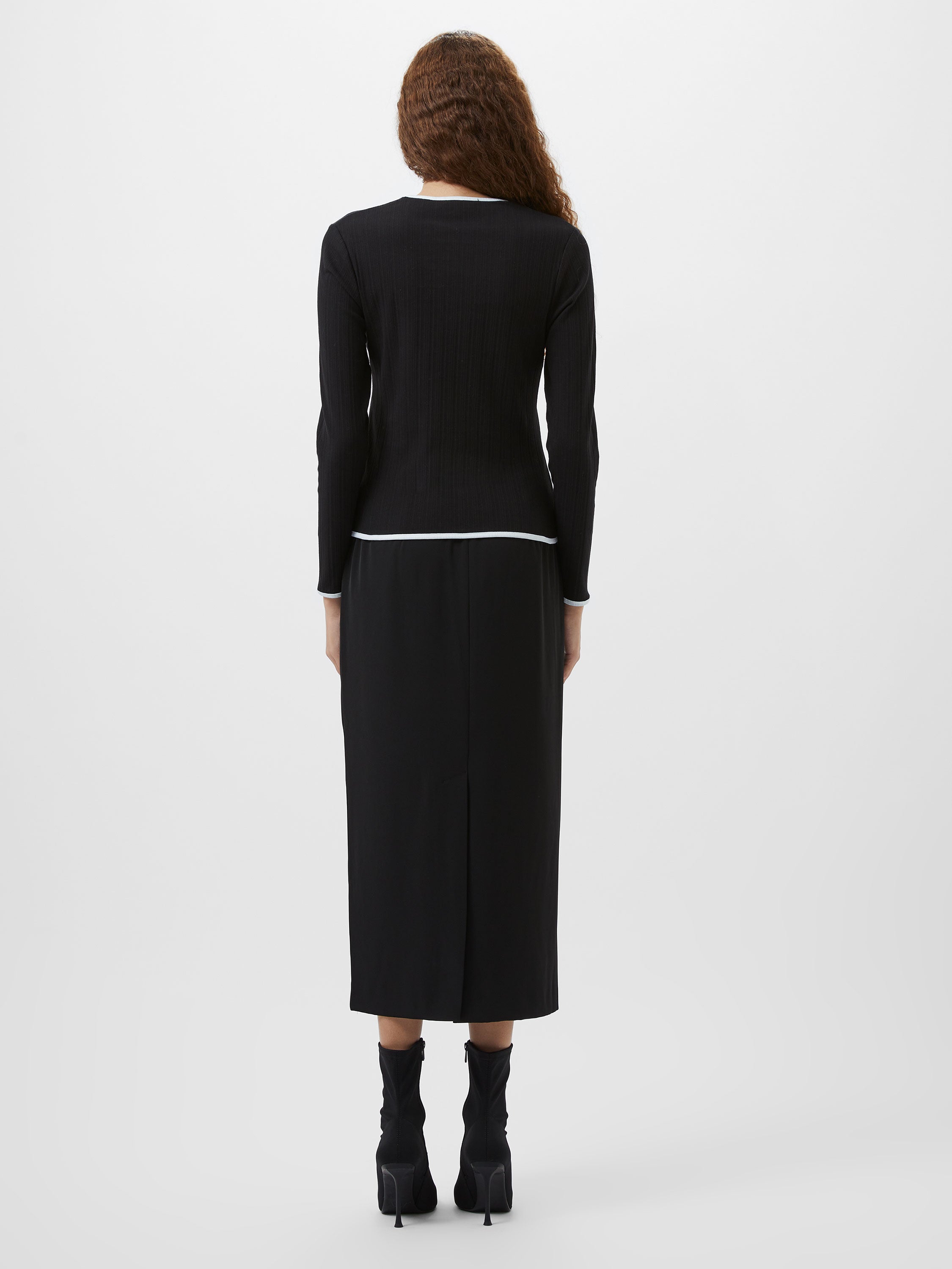 Sasia Rib Contrast Binding Top