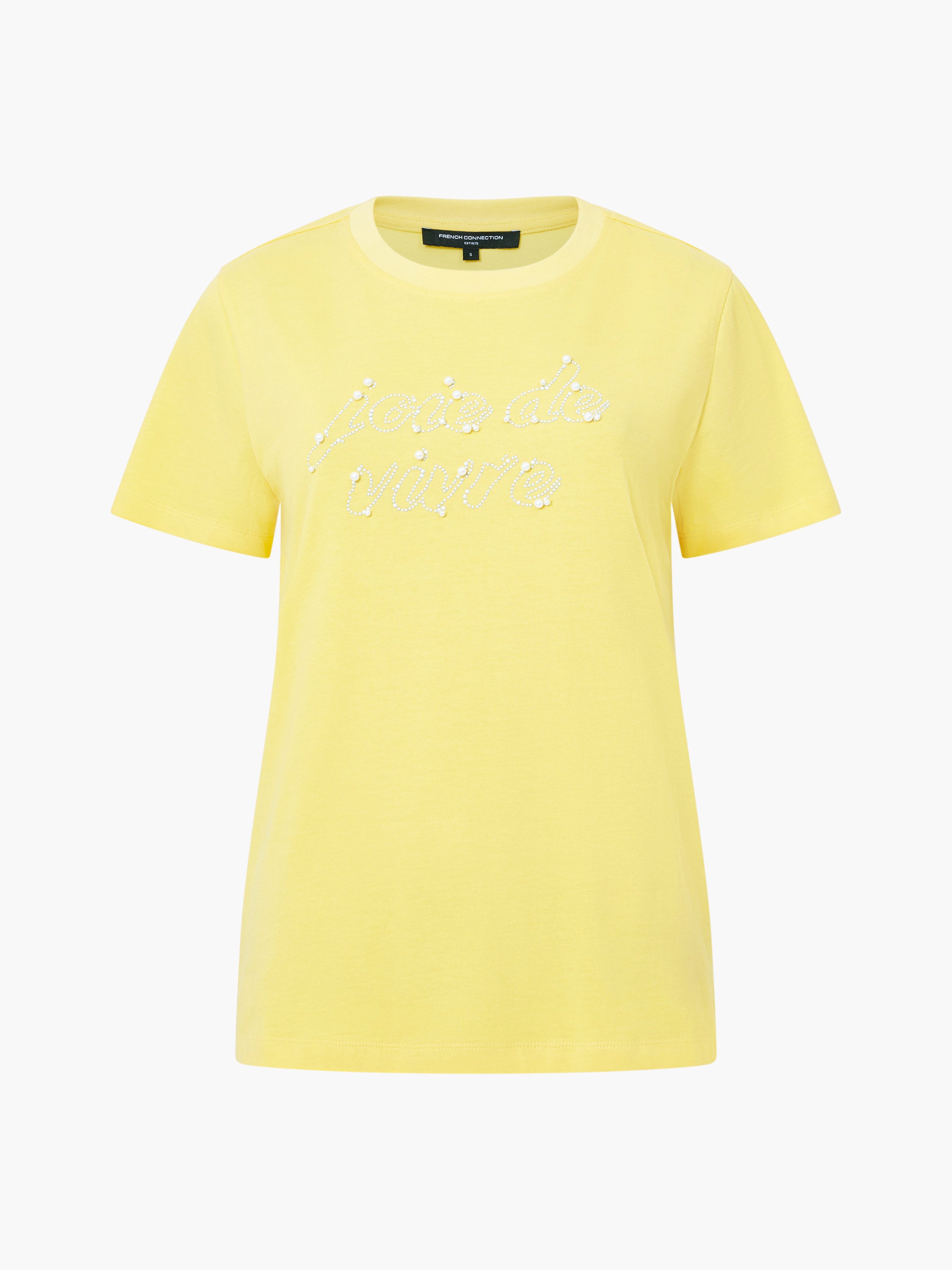 Joie De Vivre Embellished Short Sleeve T-Shirt