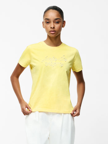 Joie De Vivre Embellished Short Sleeve T-Shirt