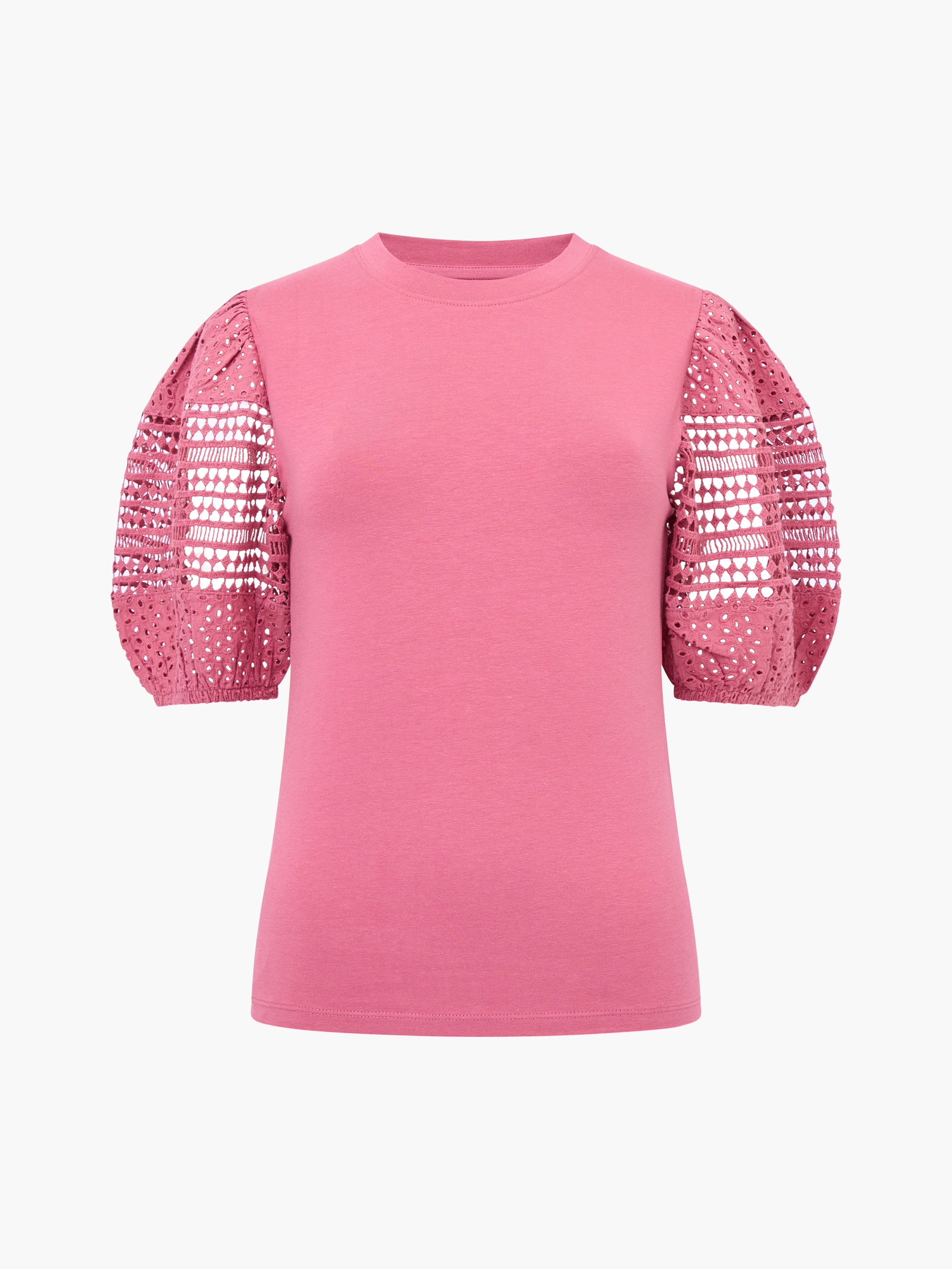 Crochet Lace Puff Sleeve Top