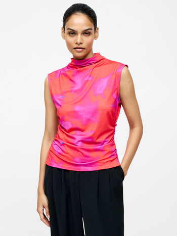 Christy Ruched Sleeveless Top