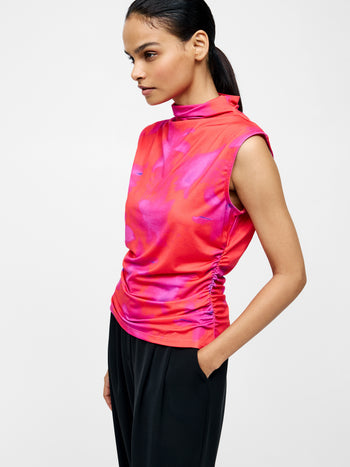 Christy Ruched Sleeveless Top