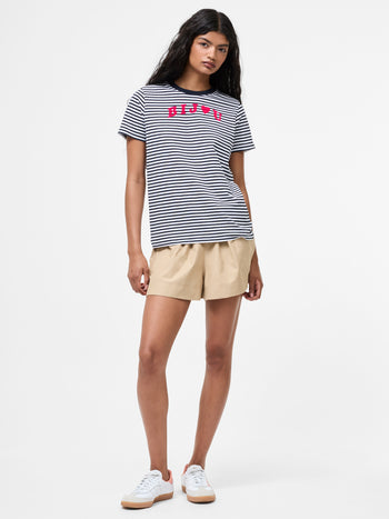 Bijou Stripe Graphic T-Shirt