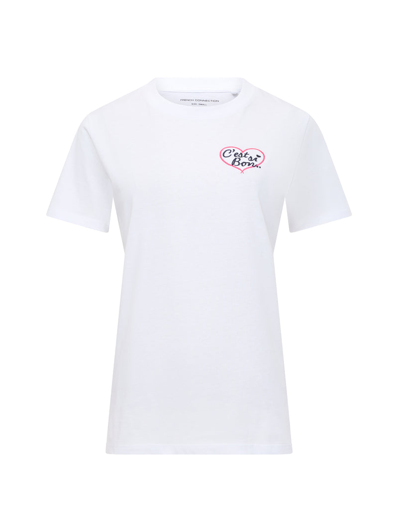 C'est Si Bon Embroidered Graphic T-Shirt