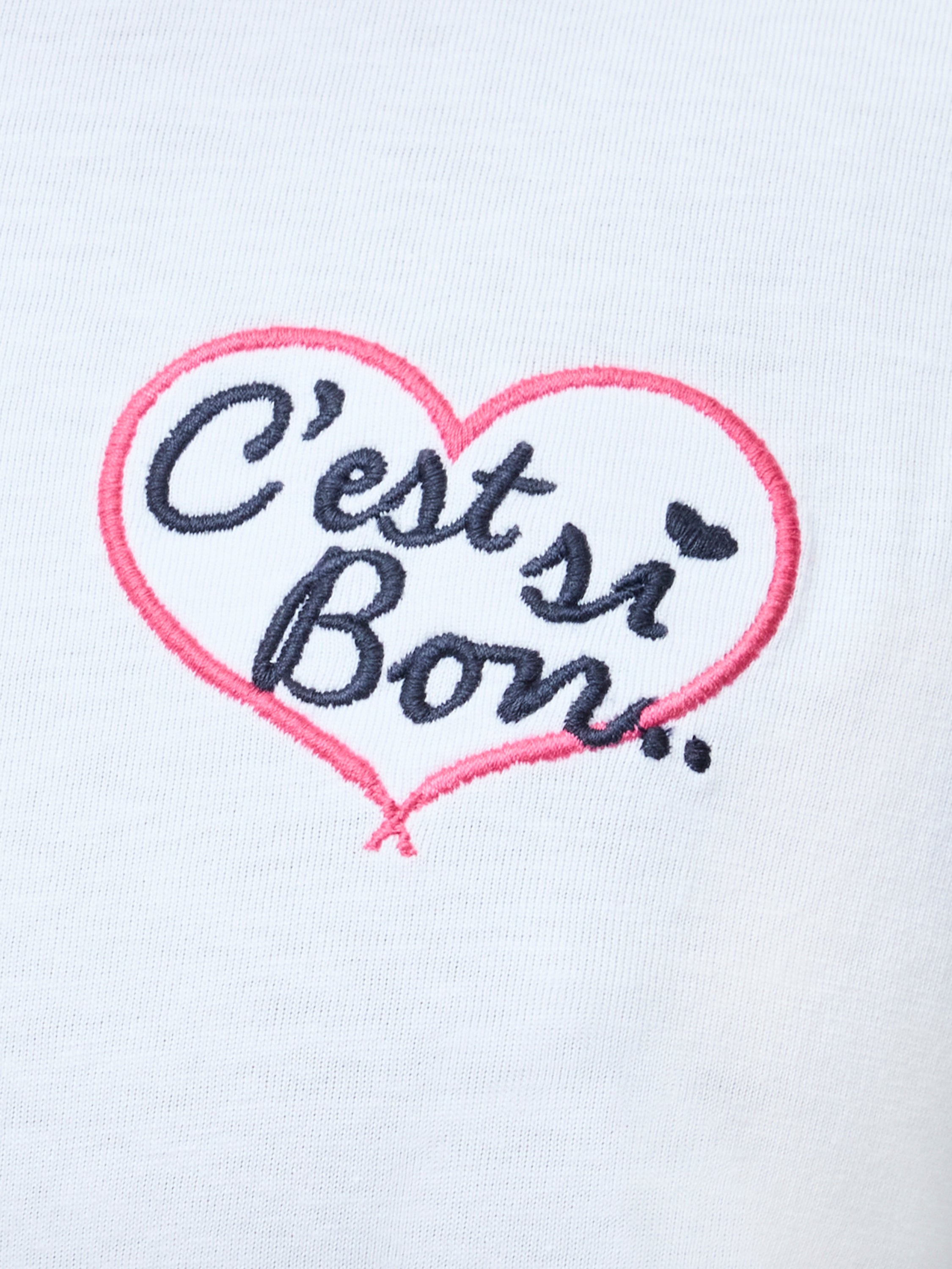 C'est Si Bon Embroidered Graphic T-Shirt