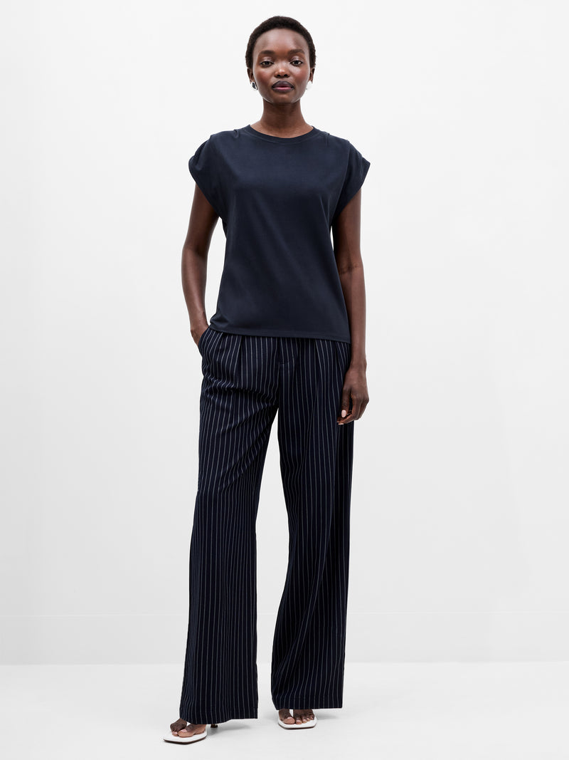 Rallie Pleated Shoulders T-Shirt