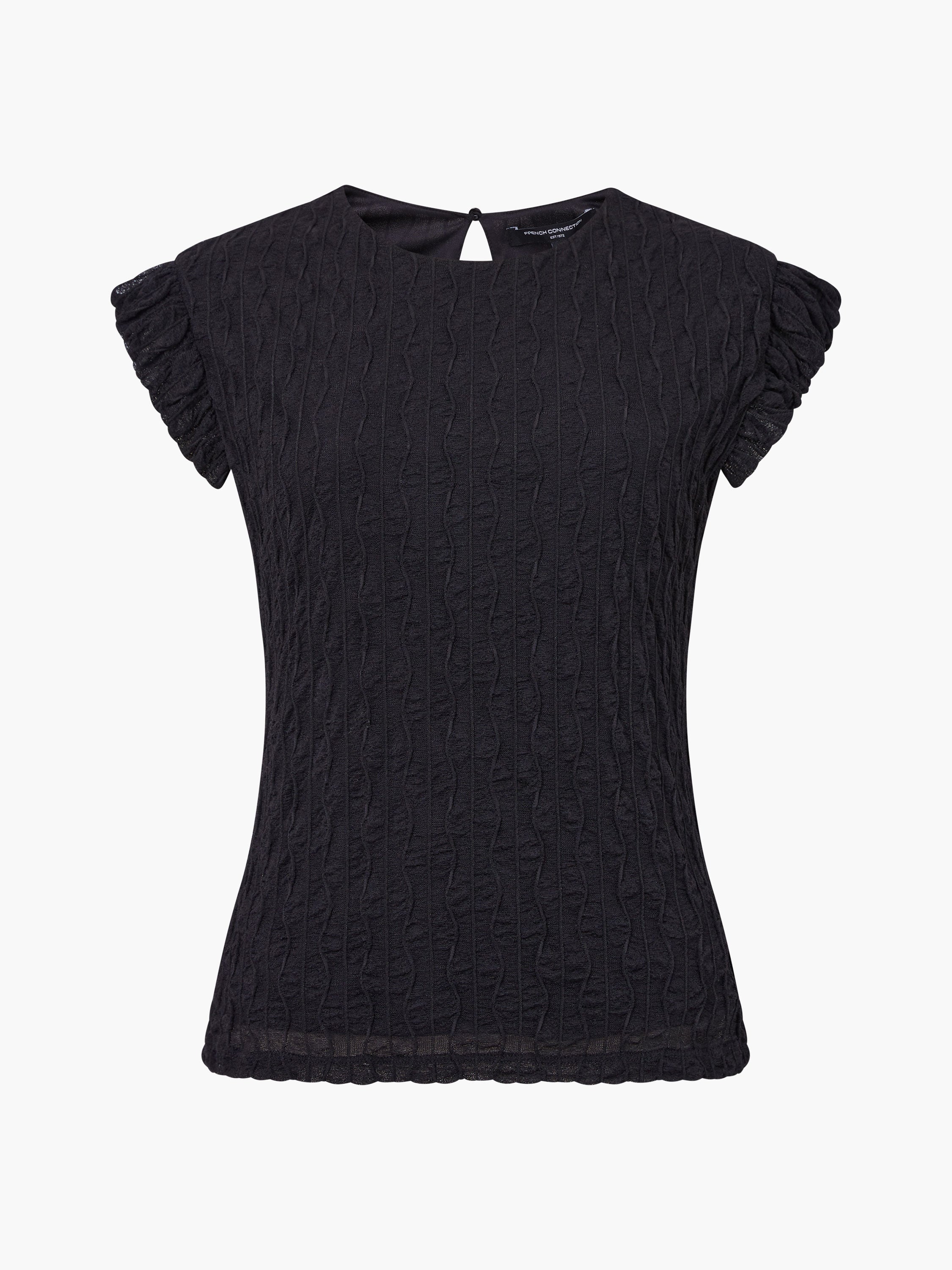 Wanda Textured Jersey Peplum Top