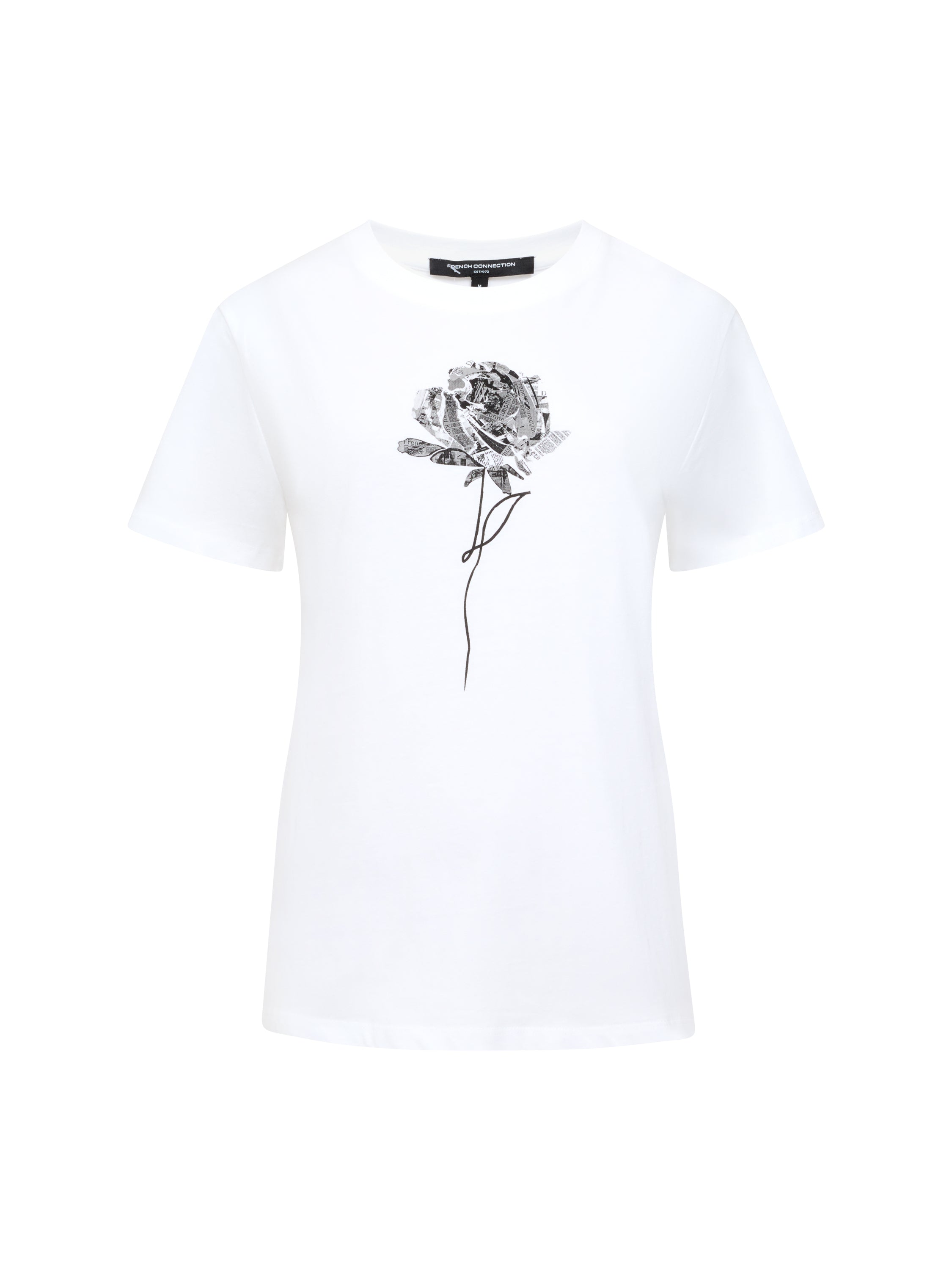 Rose Print Graphic T-Shirt