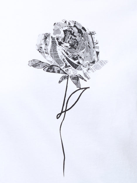 Rose Print Graphic T-Shirt