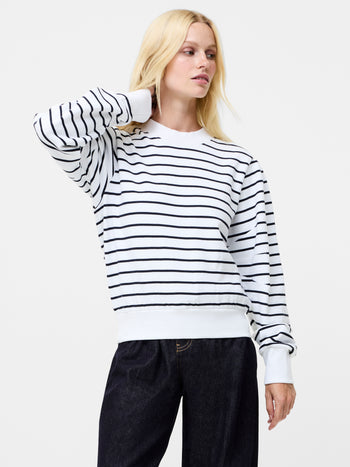 Sunday Sweat Striped Sweatshirt