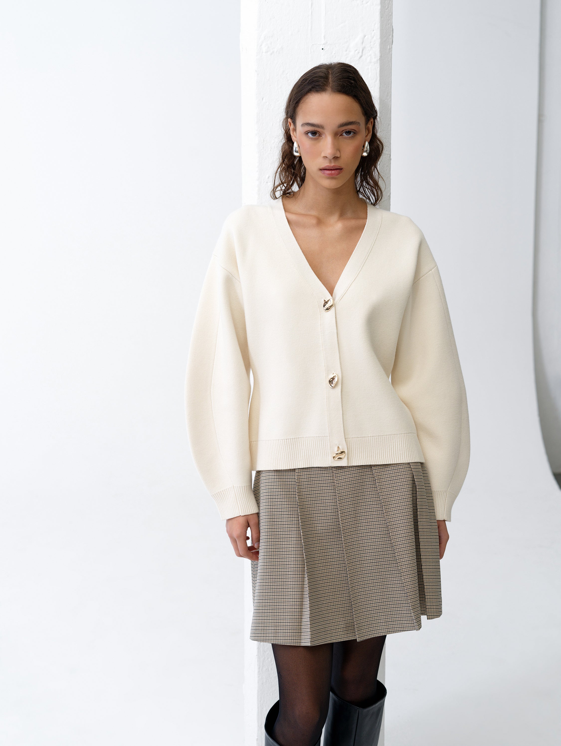 Missy Knit Cinched Waist Cardigan
