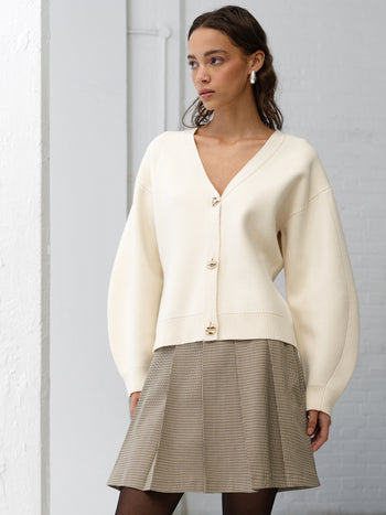 Missy Knit Cinched Waist Cardigan