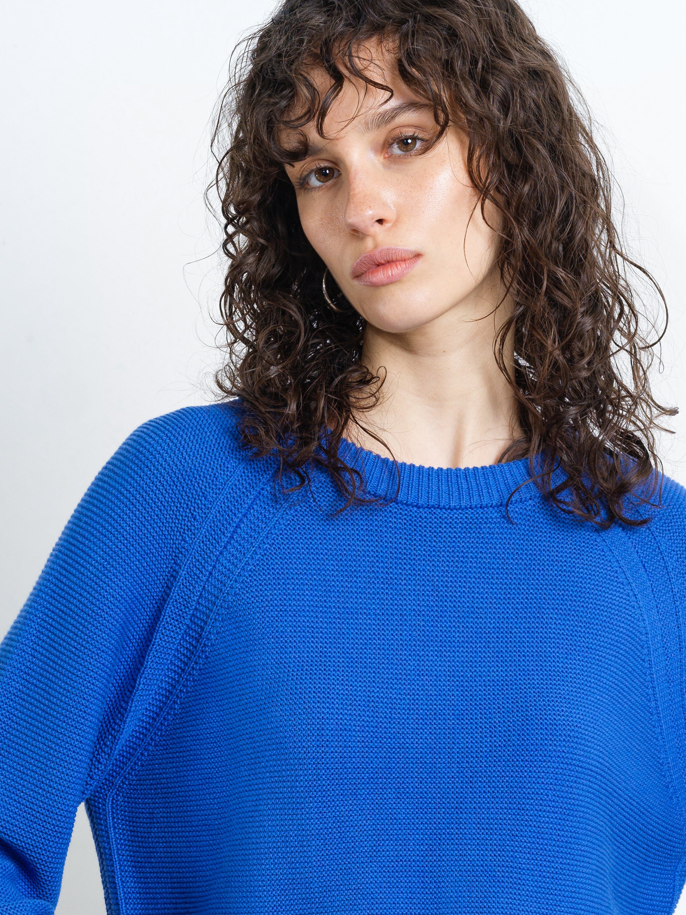 Lily Mozart Pearl Knit Blue Long Sleeve Jumper