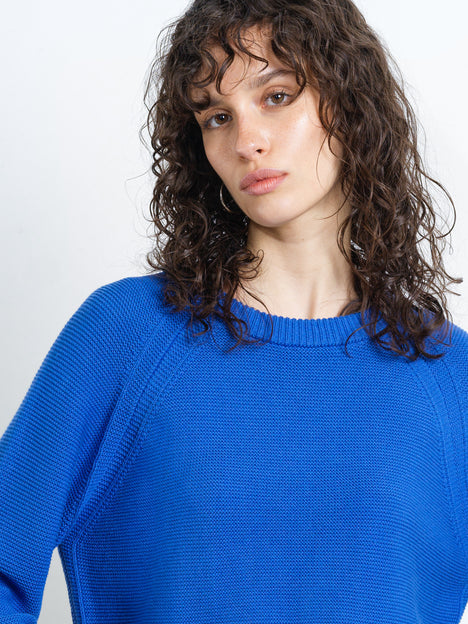 Lily Mozart Pearl Knit Blue Long Sleeve Jumper