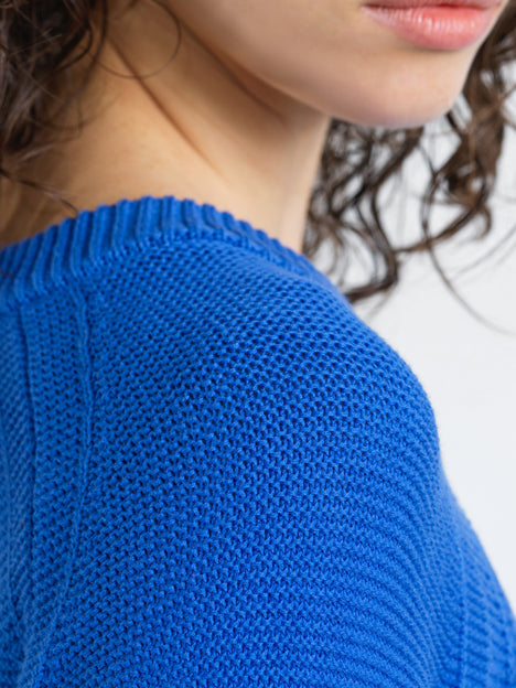 Lily Mozart Pearl Knit Blue Long Sleeve Jumper