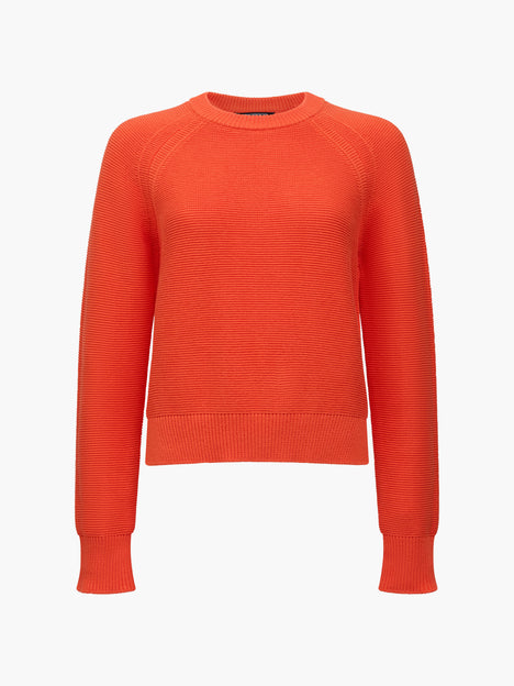 Lily Mozart Pearl Knit Orange Long Sleeve Jumper