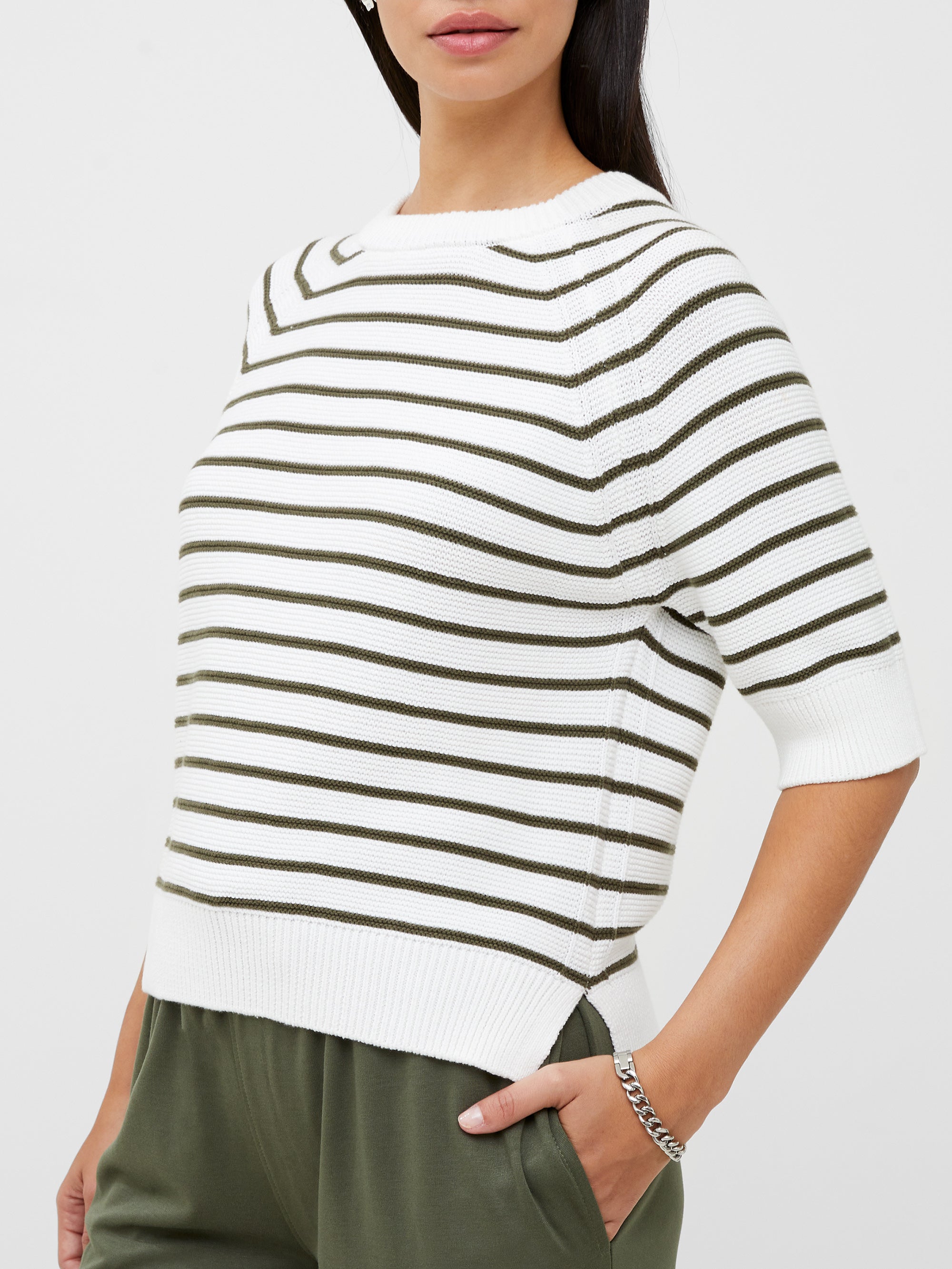 Lily Mozart Stripe Short Sleeve Jumper
