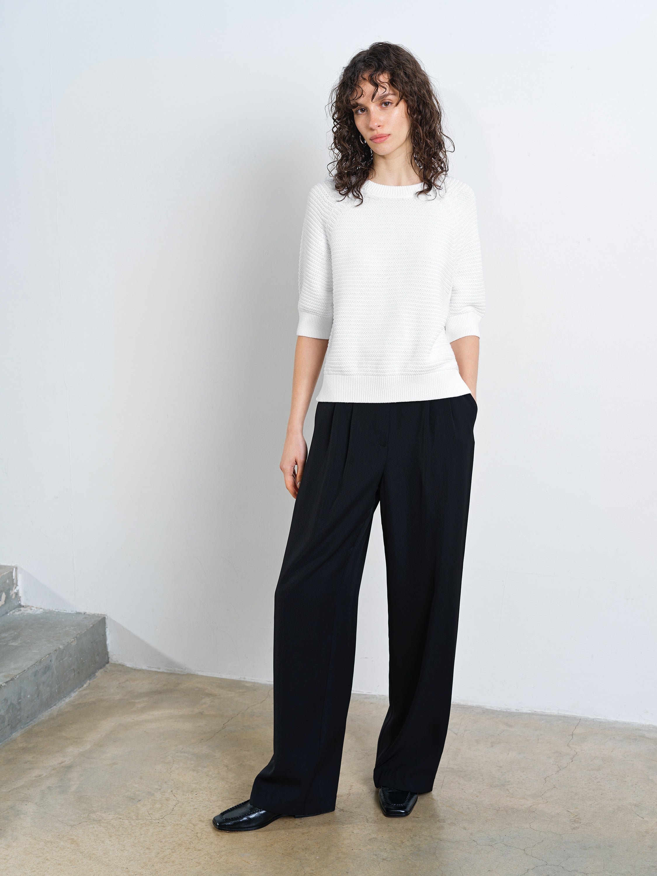 Lily Mozart Pearl Knit Short Sleeve Jumper