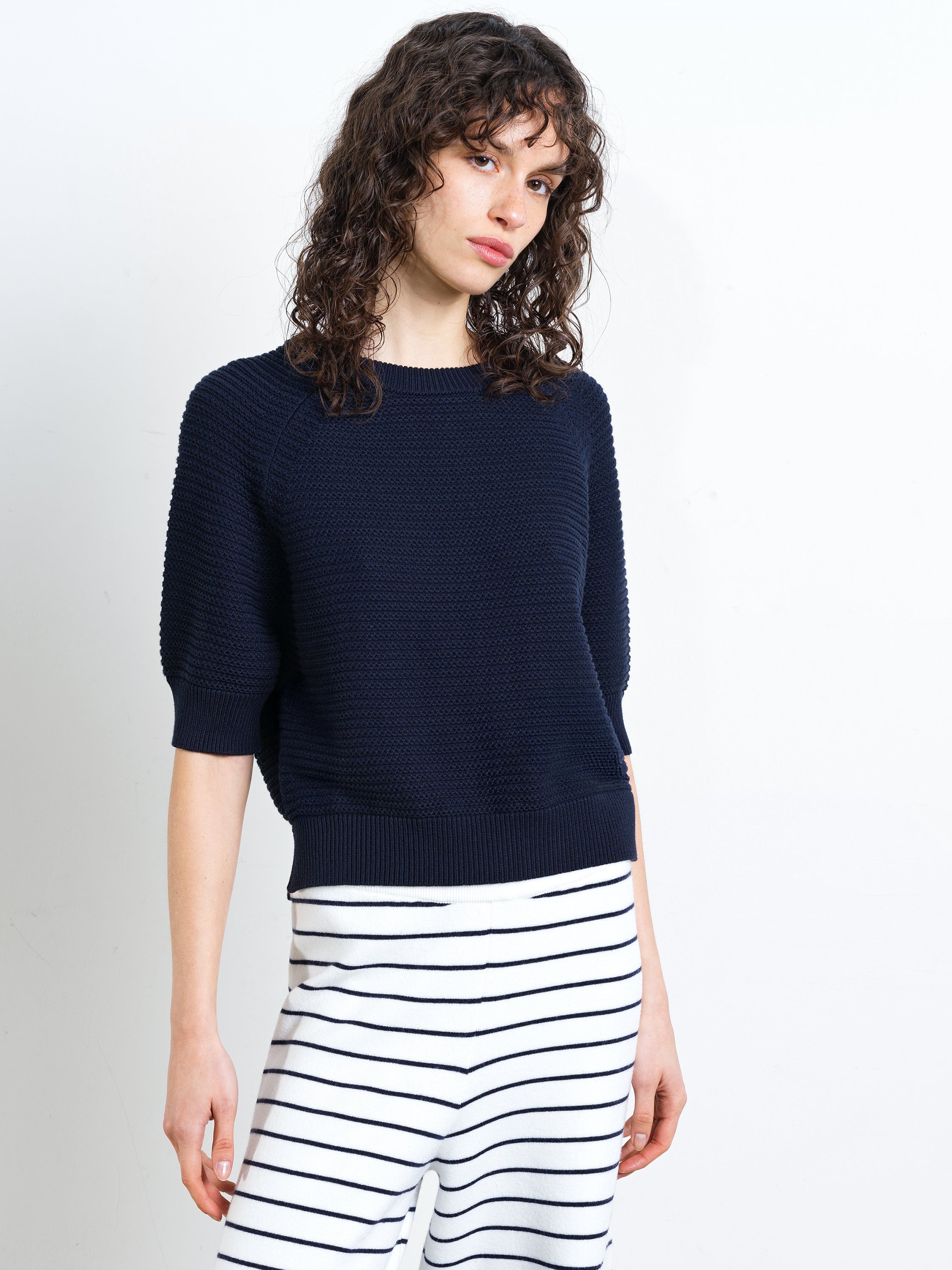 Lily Mozart Pearl Knit Short Sleeve Jumper