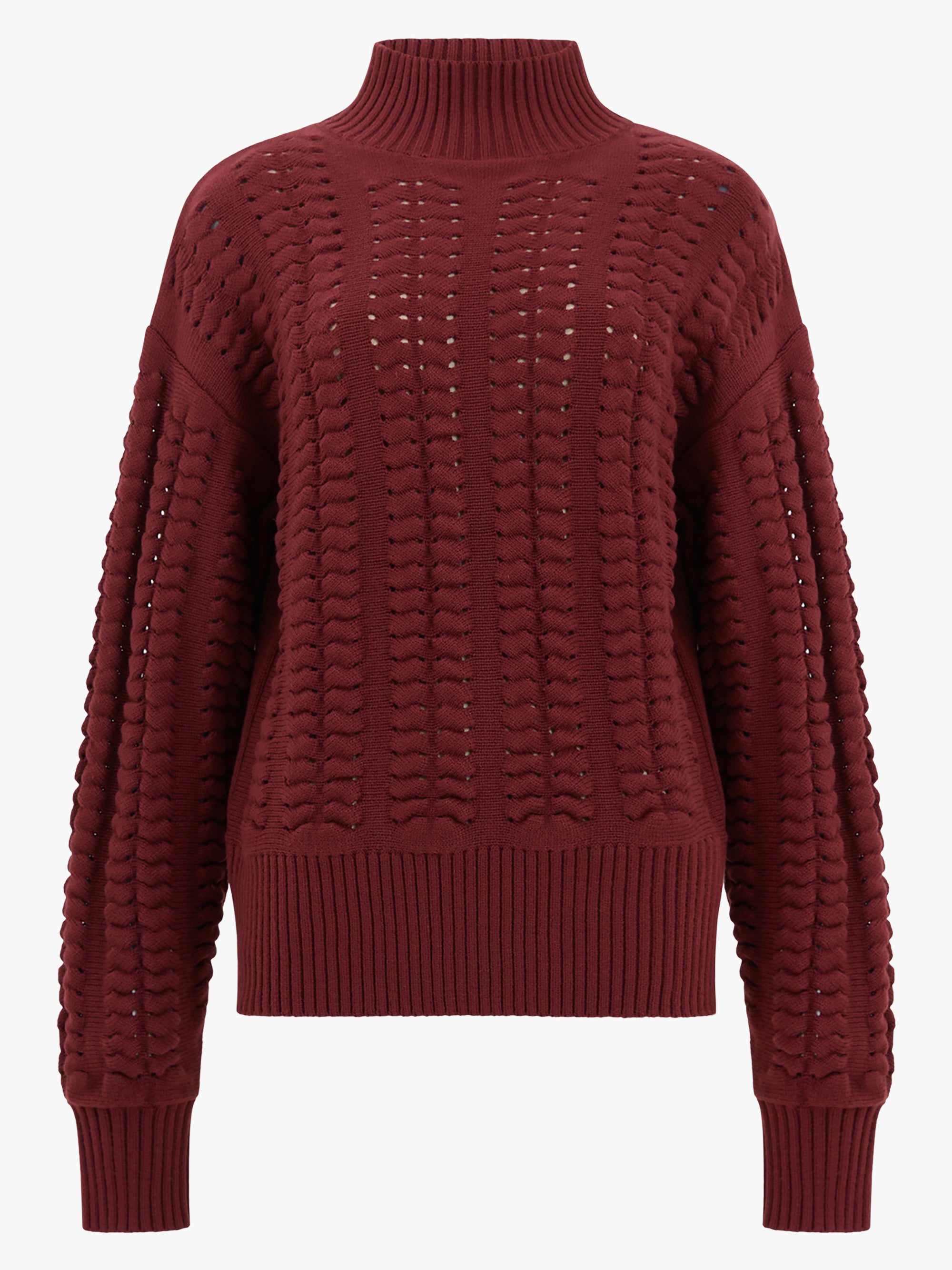 Jolee High Neck Cable Knit Jumper
