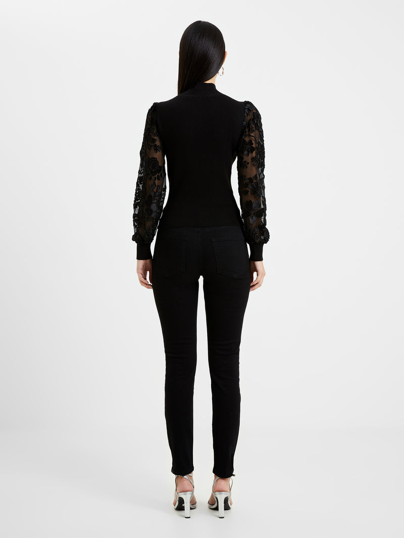 Onnie Krista Burnout Sleeves Jumper